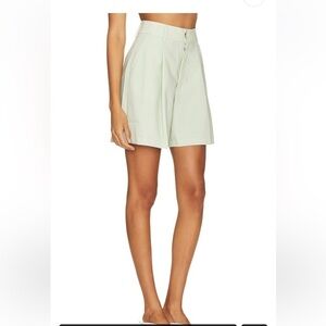 WeWoreWhat Trouser Shorts in Fog Green size 0 NWT